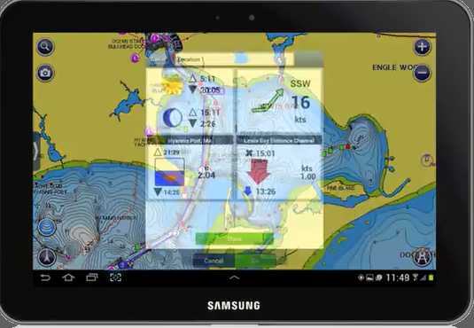 tablette marine grand écran Gps de navigation Samsung S7 - Tablettes Gps de  navigation marine, cartographie et applis installées